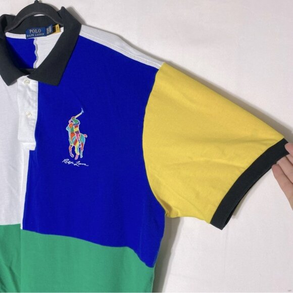 Polo by Ralph Lauren Big Pony Colorblock Polo Shirt 3XL - Picture 6 of 13